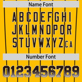 Custom Yellow San Diego City Silhouette Authentic Baseball Jersey