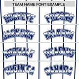 Custom White New York City Silhouette Authentic Baseball Jersey