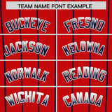 Custom Red Minnesota-Twins City Silhouette Authentic Baseball Jersey