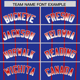 Custom Royal Chicago City Silhouette Authentic Baseball Jersey