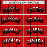 Custom Red Cincinnati City Silhouette Authentic Baseball Jersey