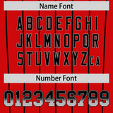 Custom Red Cincinnati City Silhouette Authentic Baseball Jersey