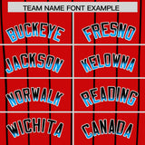 Custom Red Miami City Silhouette Authentic Baseball Jersey