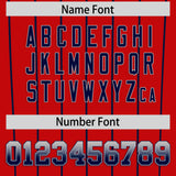 Custom Red Los Angeles City Silhouette Authentic Baseball Jersey