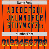 Custom Orange Houston City Silhouette Authentic Baseball Jersey