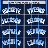 Custom Navy Kansas City City Silhouette Authentic Baseball Jersey