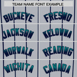 Custom Gray Seattle City Silhouette Authentic Baseball Jersey