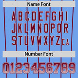 Custom Light Blue Philadelphia City Silhouette Authentic Baseball Jersey