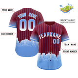 Custom Crimson Philadelphia City Silhouette Authentic Baseball Jersey