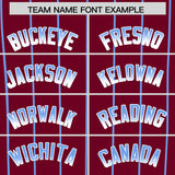 Custom Crimson Philadelphia City Silhouette Authentic Baseball Jersey