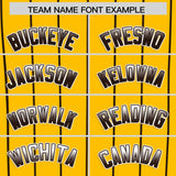 Custom Yellow San Diego City Silhouette Authentic Baseball Jersey