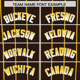 Custom Brown San Diego City Silhouette Authentic Baseball Jersey