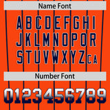 Custom Orange Detroit City Silhouette Authentic Baseball Jersey