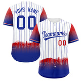 Custom White Los Angeles City Silhouette Authentic Baseball Jersey