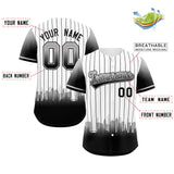 Custom White Chicago City Silhouette Authentic Baseball Jersey