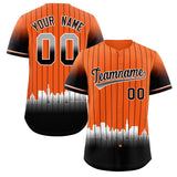 Custom Orange San-Francisco City Silhouette Authentic Baseball Jersey