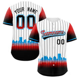 Custom White Miami City Silhouette Authentic Baseball Jersey