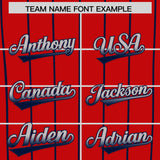 Custom Red Los Angeles City Silhouette Authentic Baseball Jersey