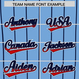 Custom Powder Blue Washington City Silhouette Authentic Baseball Jersey