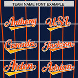 Custom Navy Houston City Silhouette Authentic Baseball Jersey