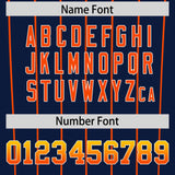 Custom Navy Houston City Silhouette Authentic Baseball Jersey