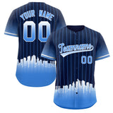 Custom Navy Kansas City City Silhouette Authentic Baseball Jersey