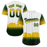 Custom White Oakland City Silhouette Authentic Baseball Jersey