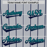 Custom Gray Seattle City Silhouette Authentic Baseball Jersey