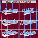 Custom Crimson Philadelphia City Silhouette Authentic Baseball Jersey