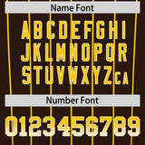 Custom Brown San Diego City Silhouette Authentic Baseball Jersey