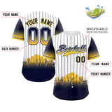 Custom White Milwaukee City Silhouette Authentic Baseball Jersey