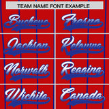 Custom Red Toronto City Silhouette Authentic Baseball Jersey