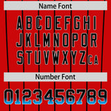 Custom Red Miami City Silhouette Authentic Baseball Jersey