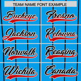 Custom Light Blue Miami City Silhouette Authentic Baseball Jersey