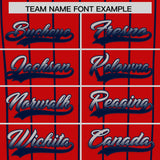 Custom Red Los Angeles City Silhouette Authentic Baseball Jersey