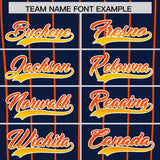 Custom Navy Houston City Silhouette Authentic Baseball Jersey