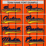 Custom Orange Houston City Silhouette Authentic Baseball Jersey