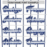 Custom White New York City Silhouette Authentic Baseball Jersey