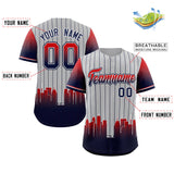 Custom Gray Minnesota-Twins City Silhouette Authentic Baseball Jersey