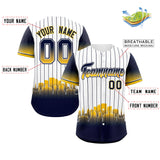 Custom White Milwaukee City Silhouette Authentic Baseball Jersey