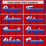 Custom Red Toronto City Silhouette Authentic Baseball Jersey