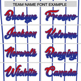 Custom White Arlington City Silhouette Authentic Baseball Jersey