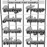 Custom White Chicago City Silhouette Authentic Baseball Jersey