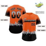 Custom Orange Baltimore City Silhouette Authentic Baseball Jersey