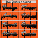 Custom Orange Baltimore City Silhouette Authentic Baseball Jersey