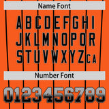 Custom Orange Baltimore City Silhouette Authentic Baseball Jersey