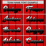 Custom Red Cincinnati City Silhouette Authentic Baseball Jersey