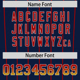 Custom Navy Atlanta City Silhouette Authentic Baseball Jersey