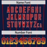 Custom Navy St. Louis City Silhouette Authentic Baseball Jersey