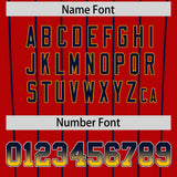 Custom Red St. Louis City Silhouette Authentic Baseball Jersey